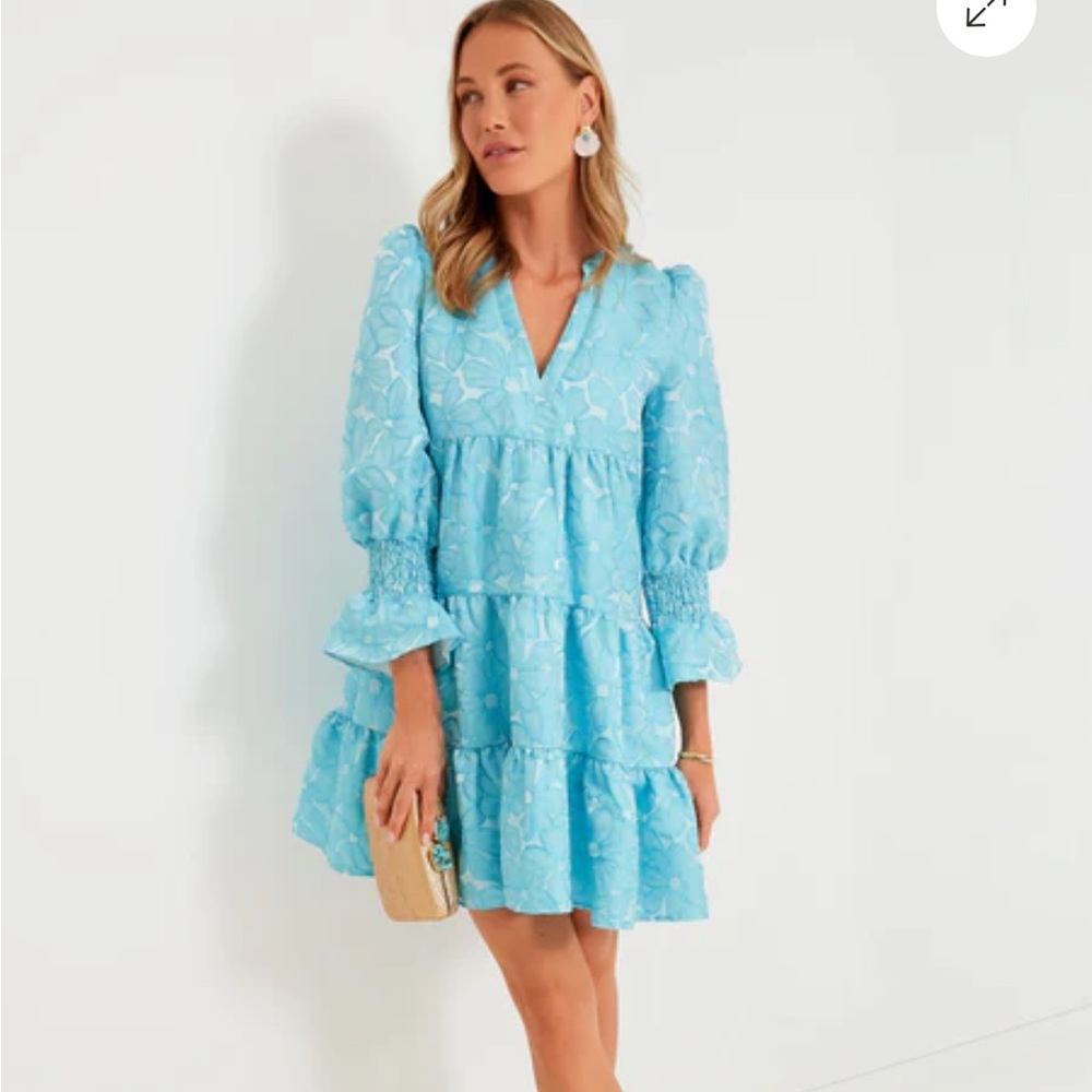 Tuckernuck Pomander Place Light Blue Floral Dress